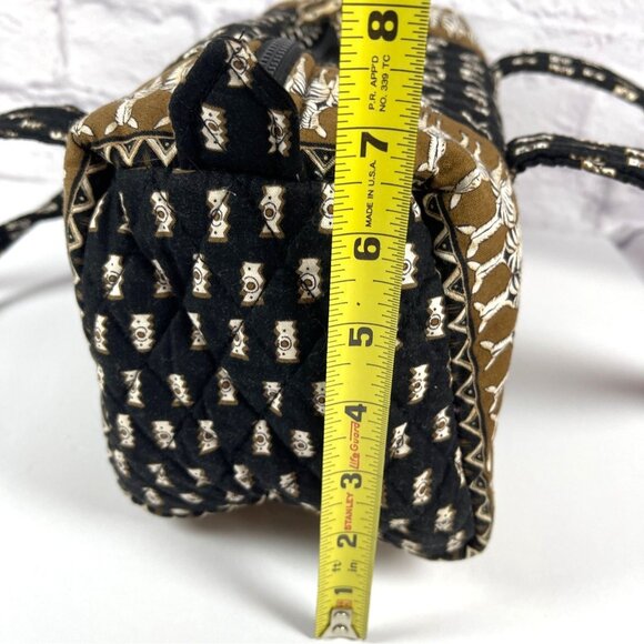 Africa Purse Vera Bradley Quilted Mini Duffle Shoulder Bag Handbag Zebra Retired - Picture 11 of 16